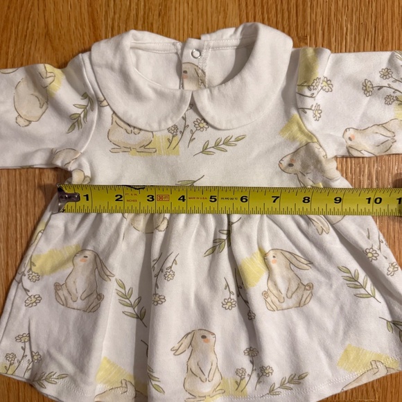 ABSOLUTELY PRECIOUS Baby Girl Easter Bunny Dress & Diaper Cover - Picture 7 of 9